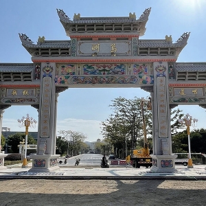 仿古石牌樓